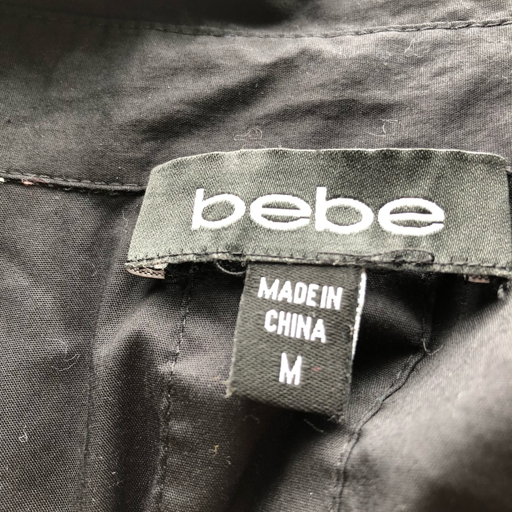 Bebe Sequin Button Up (M) - image 4